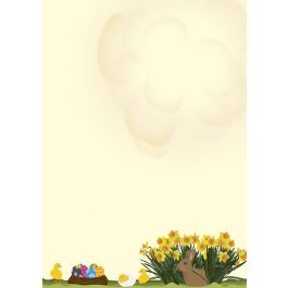 Motivpapier Briefpapier Ostern Osterhase Und Kuken