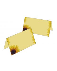 Tischkarten Sonnenblumen