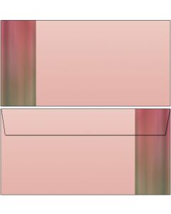 Briefumschlag rot/rosa/grün