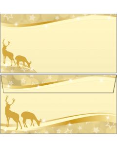 weihnachtliche Rehe gold