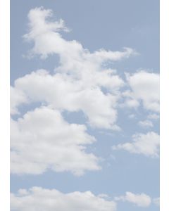 Sonderposten - 20 Blatt Motivpapier Clouds Wolken DIN A4 - verschiedene Blautöne