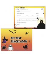 Einladungskarten Spider-Eulen / Halloween
