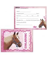 Einladungskarten süße Pferde-Party
