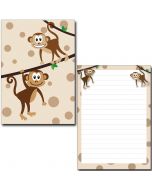Schreibblock zwei nette Affen DIN A5 