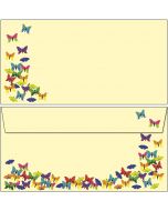 Briefumschläge bunte Schmetterlinge