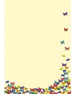 Briefpapier bunte Schmetterlinge