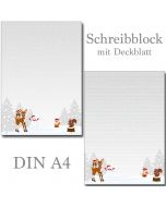 2 Schreibblöcke Weihnachten Wichtel 50 Blatt mit Linien Format DIN A5 mit Deckblatt 7320-2