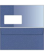 Briefumschläge blau / hellblau mit Punkten DIN lang