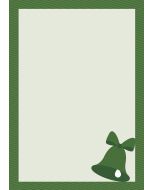 Briefpapier grüne Weihnachtsglocke